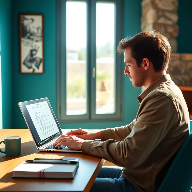 Osoba ispunjava online prijavu na laptopu u svijetlom prostoru